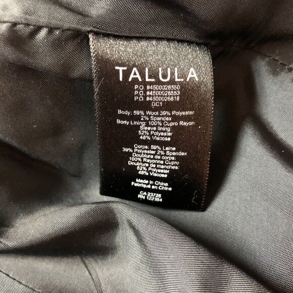 Aritzia Talula Navy Exeter Boyfriend Wool Blend Blazer Size 4 - Picture 6 of 11